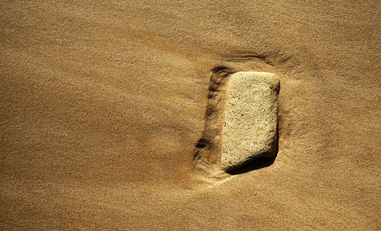 sand beach brick free photo
