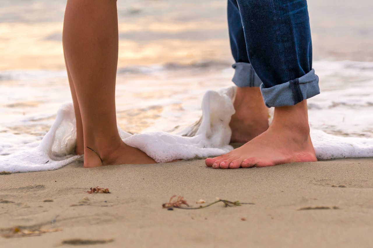 sand  beach  barefoot free photo