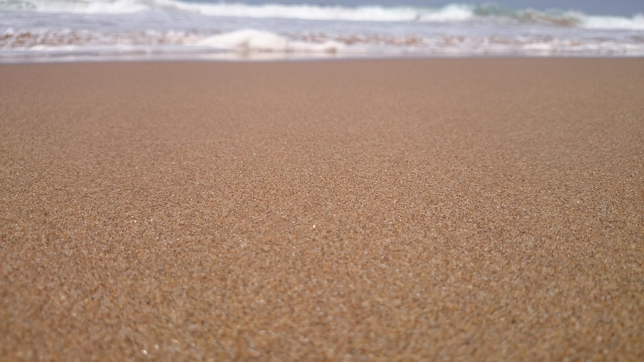 sand  waves  beach free photo