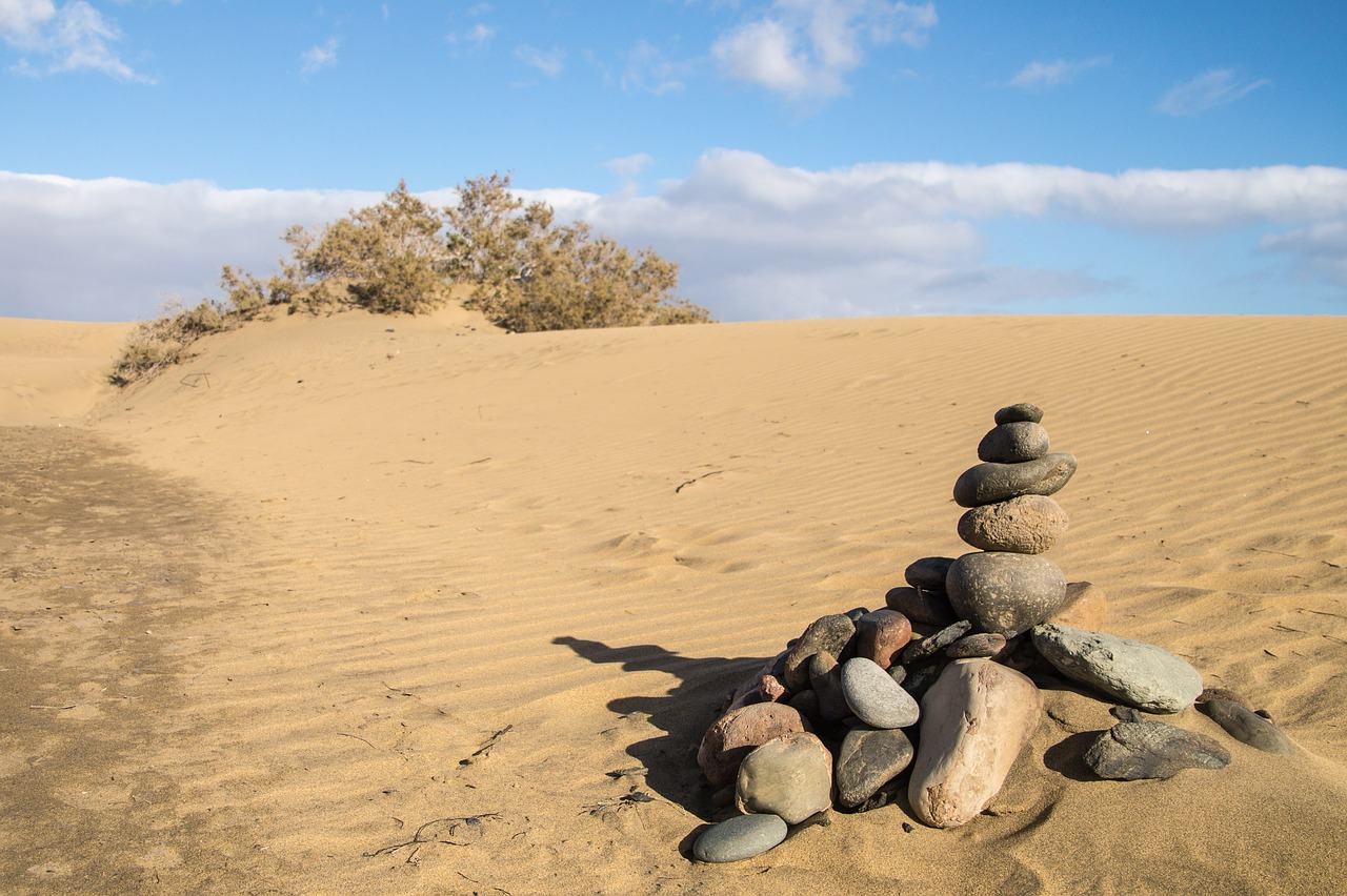 sand stones desert free photo