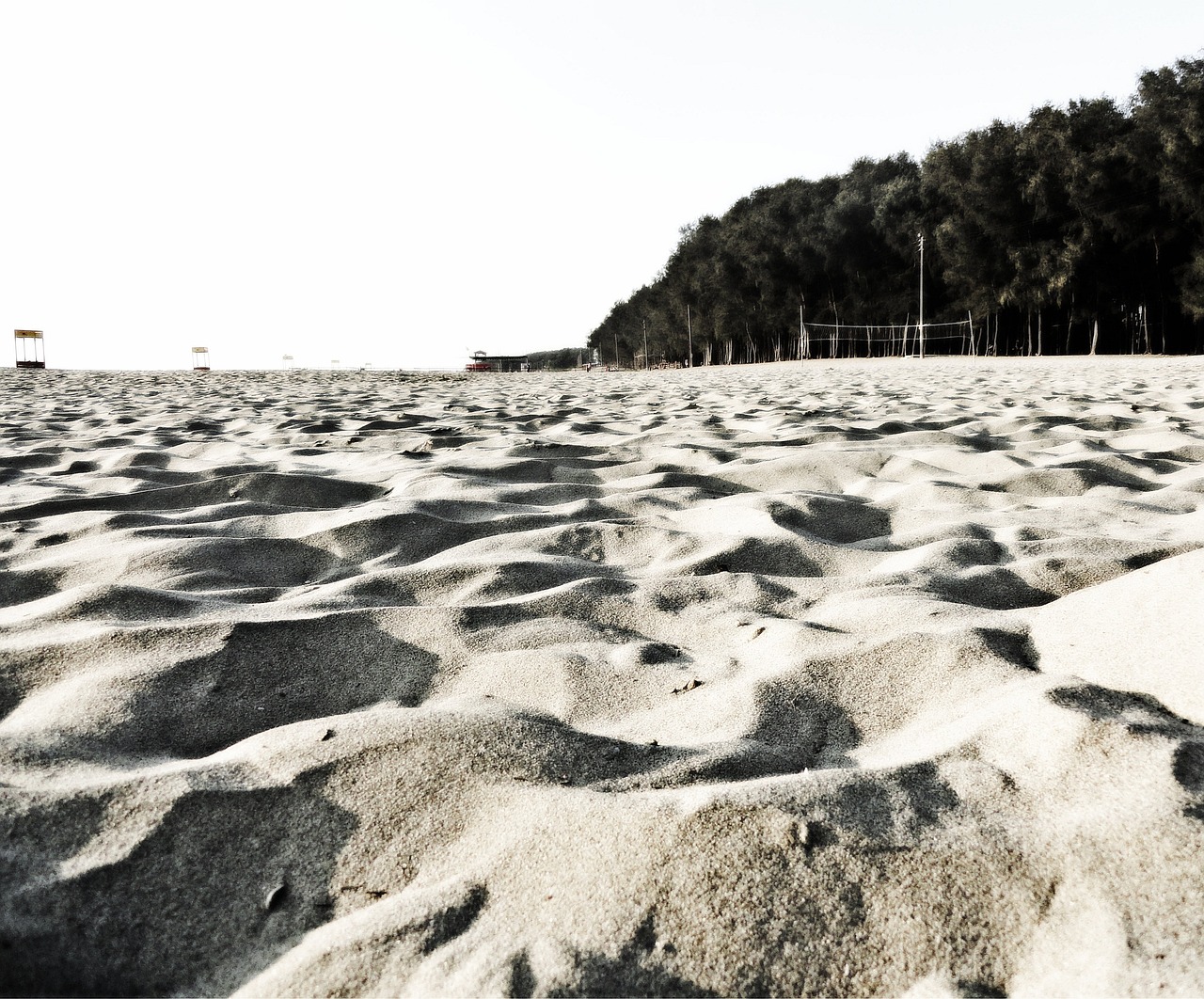 sand ocean sand land free photo