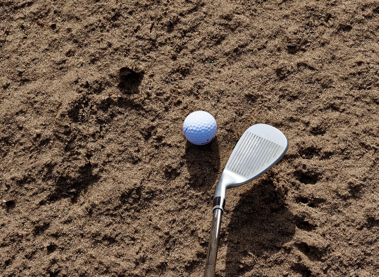 sand golf bunker free photo