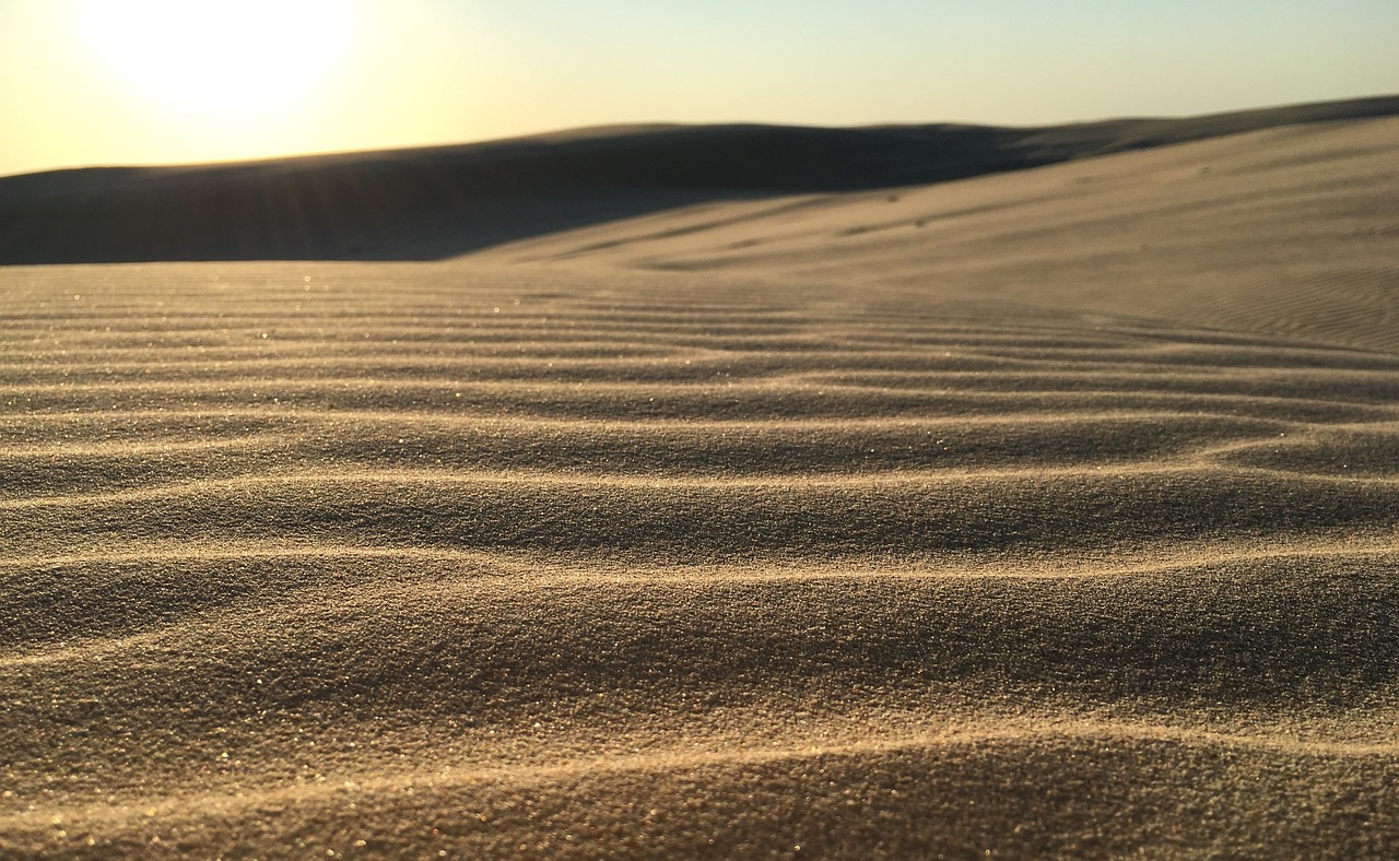 sand ripple dunes free photo