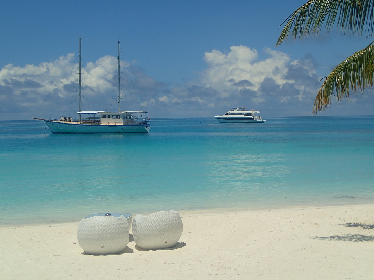 sand beach seat cushions boats free photo