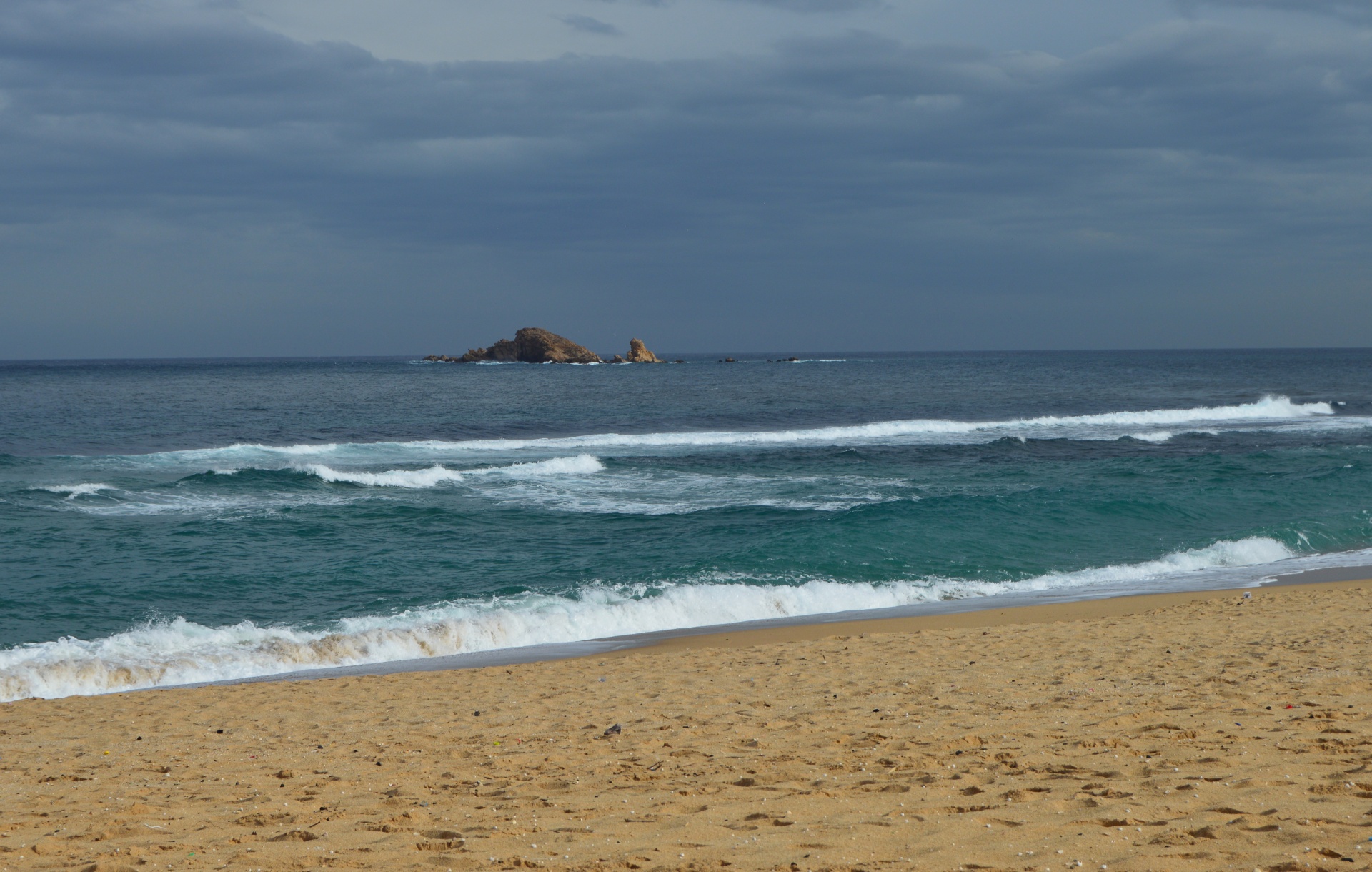 beach sand sea free photo