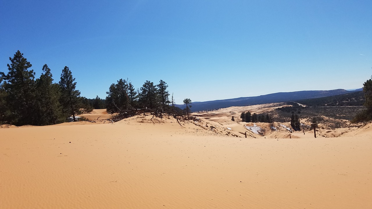 sand dunes utah scenery free photo