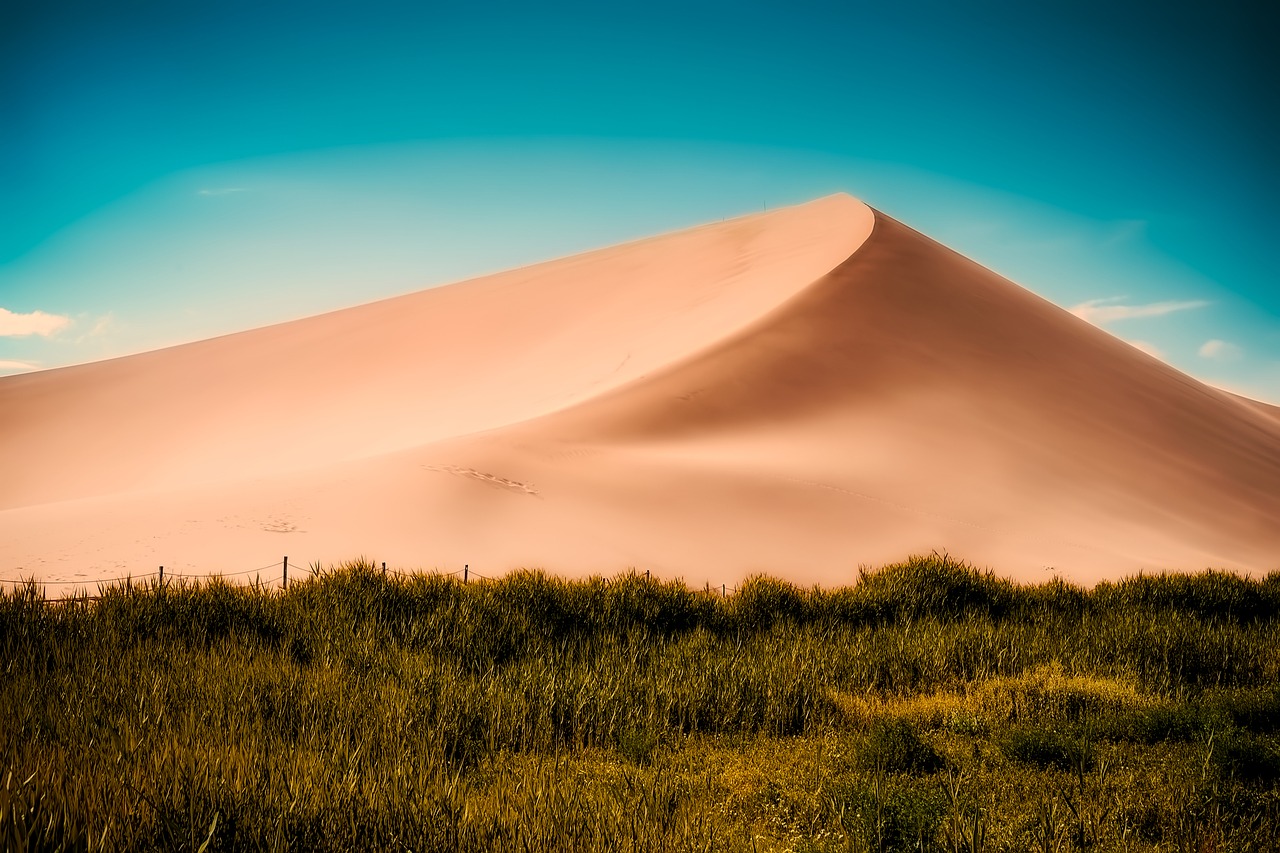 sand dunes mountain landscape free photo