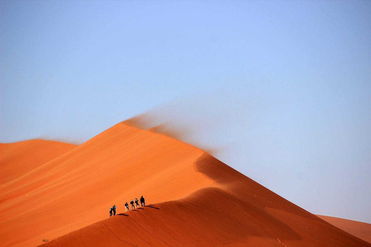 sand dunes desert hills free photo