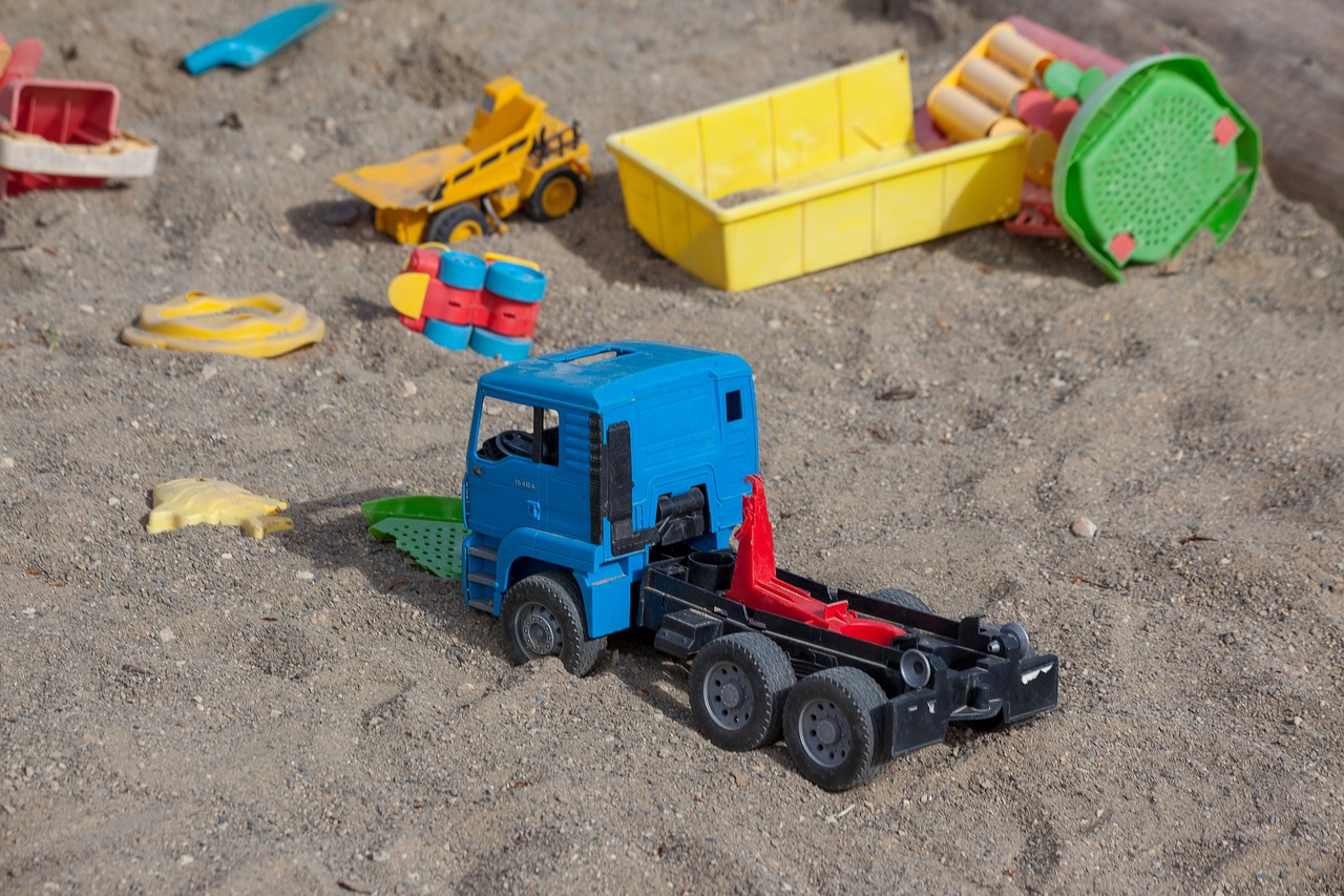 sand pit  children  children toys free photo