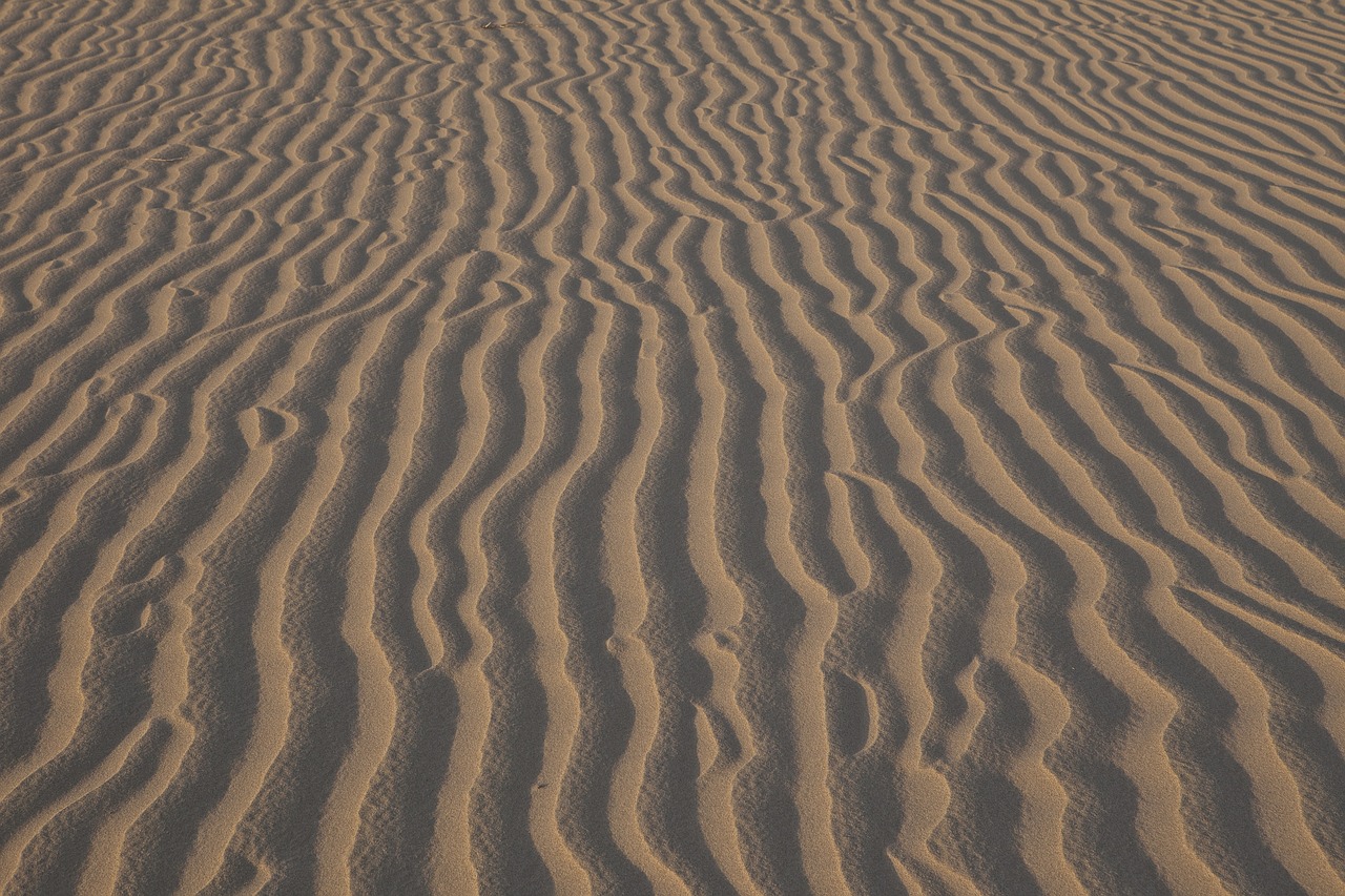 sand ripples wind wilderness free photo