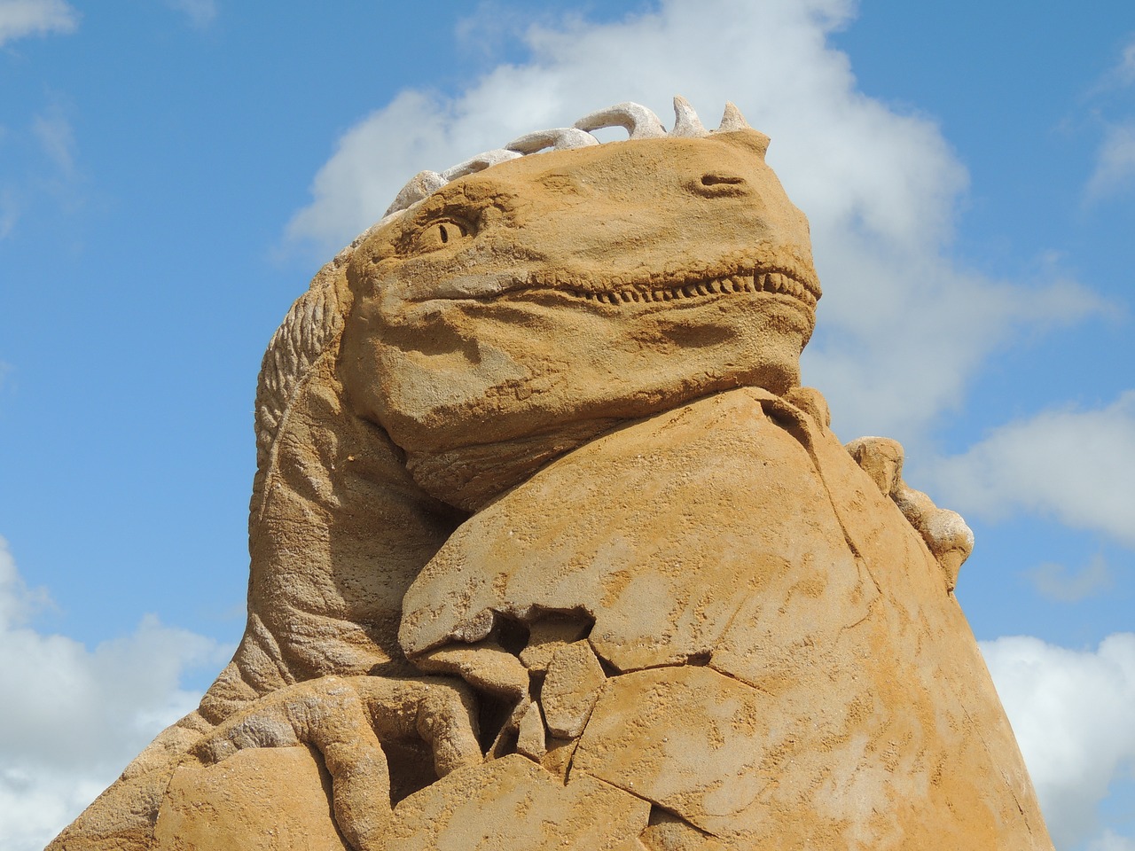 sand sculpture søndervig denmark free photo