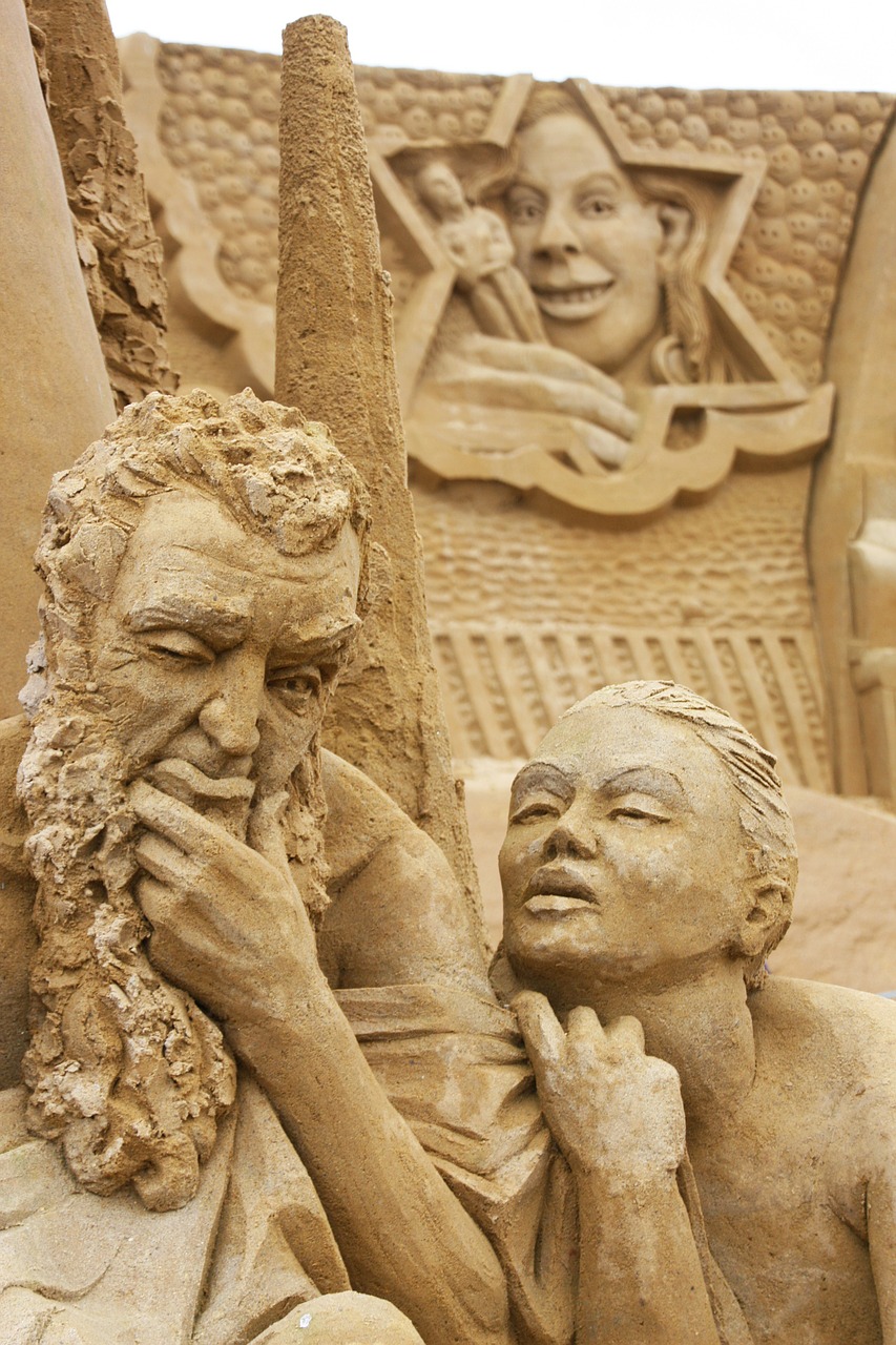 sand sculpture sculpture sand free photo