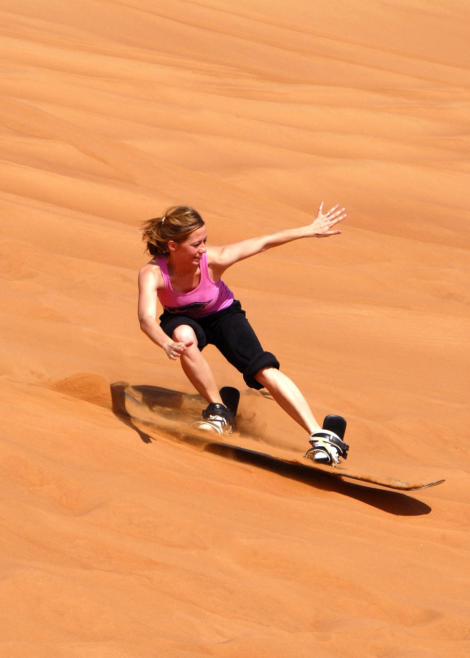 sandboarding sand board sand free photo