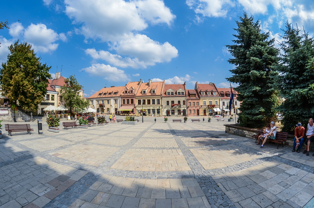 sandomierz poland the old town free photo