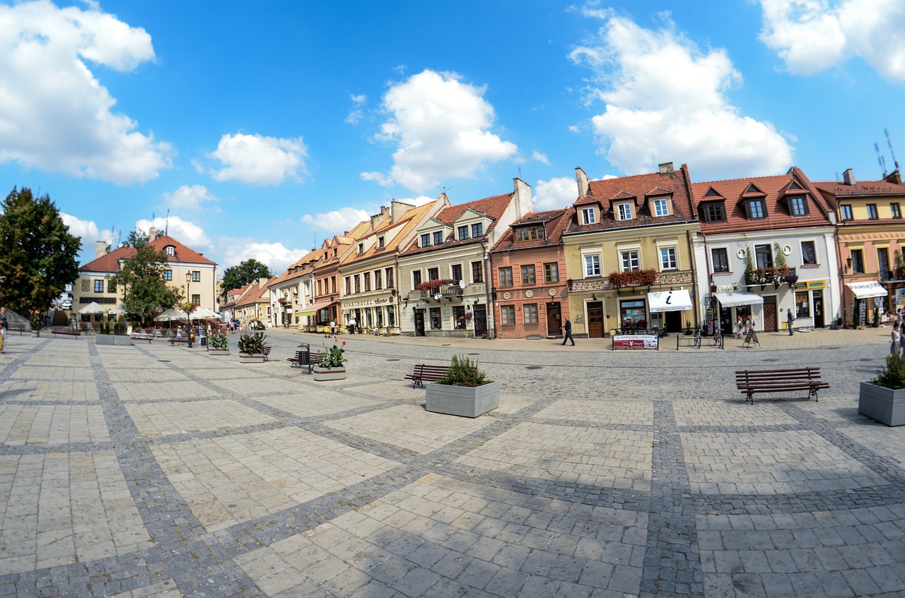 sandomierz poland the old town free photo