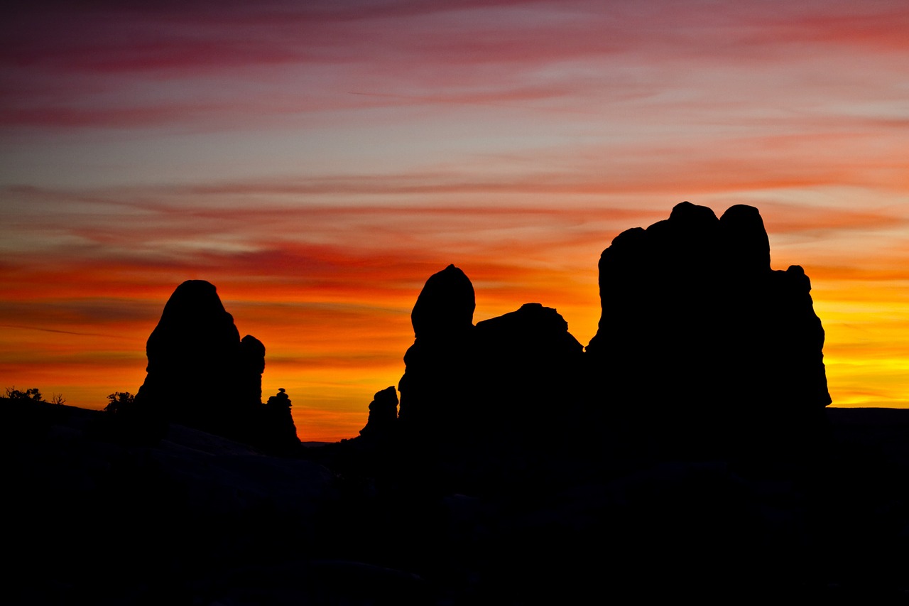 sandstone rock sunset free photo