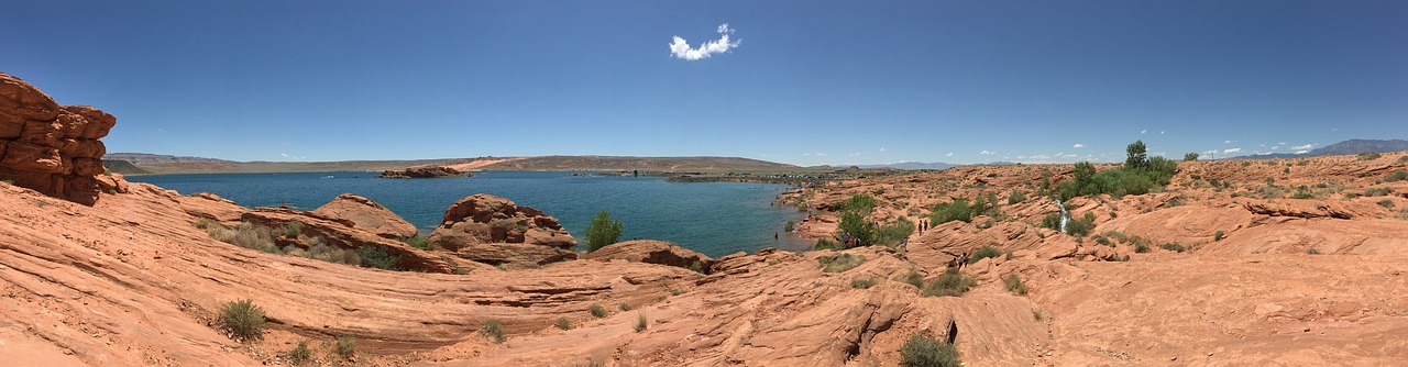 sandstone lake water free photo