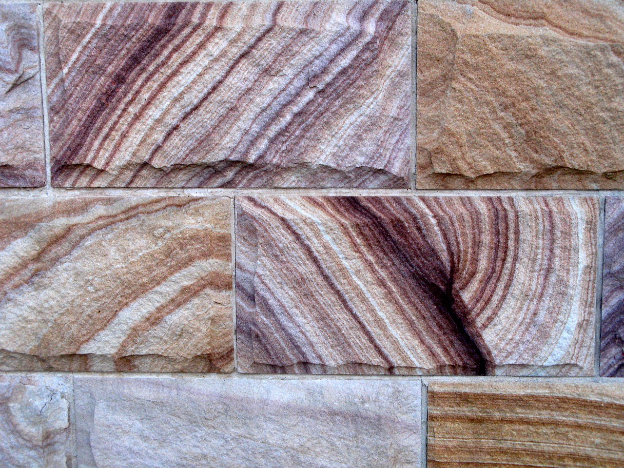 sandstone wall red lines free photo