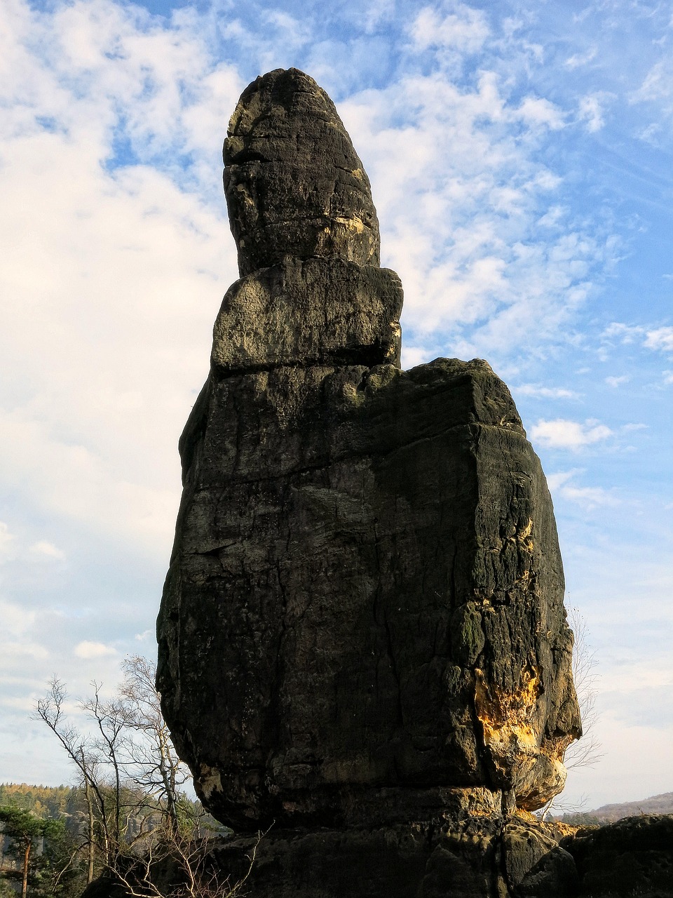 sandstone rocks rock figure saxon switzerland free photo