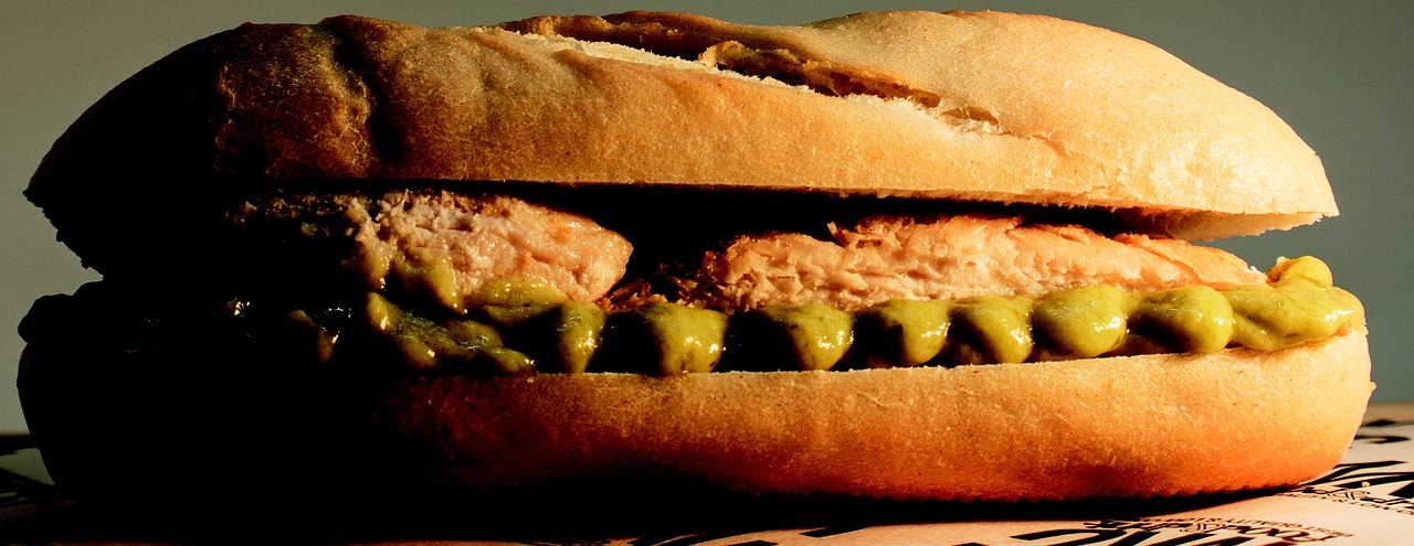 sandwich chicken sauce free photo