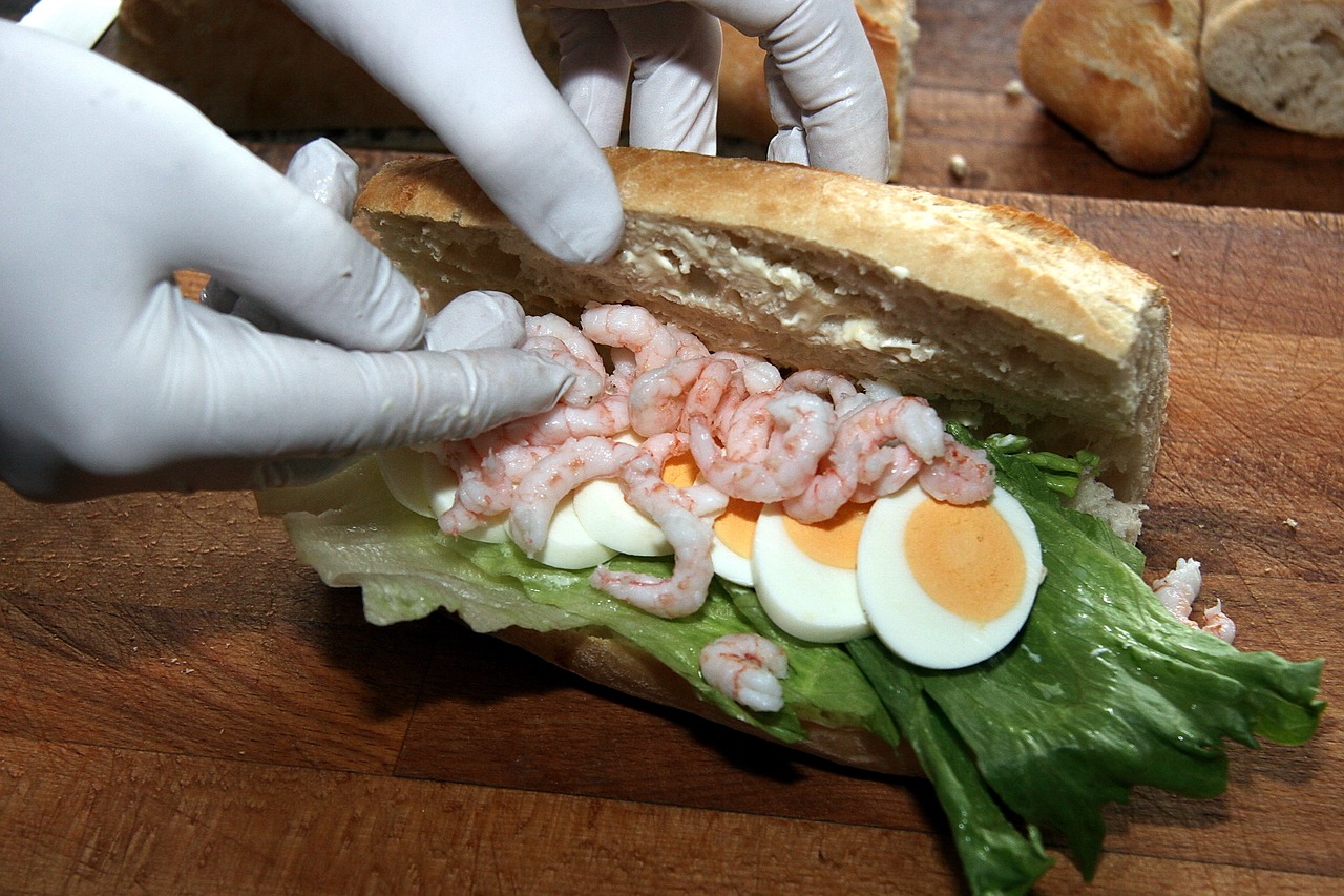 sandwich food eggs free photo