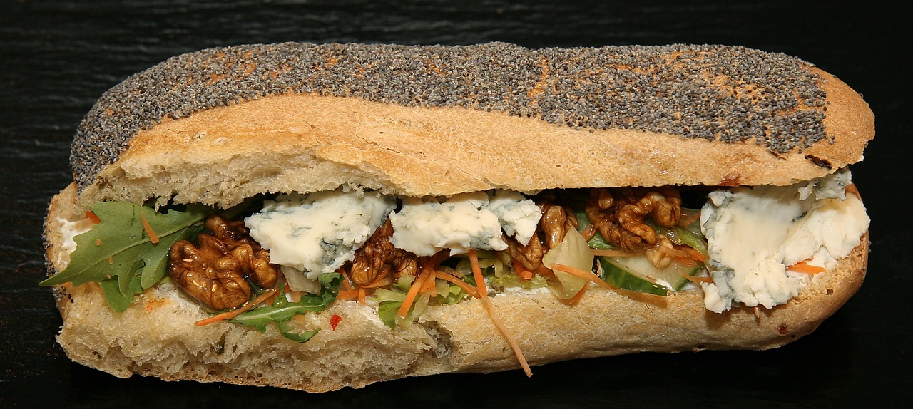 sandwich gorgonzola dining free photo