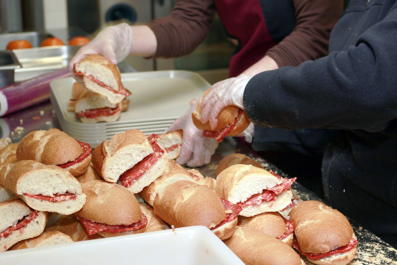 sandwich picnic bread free photo