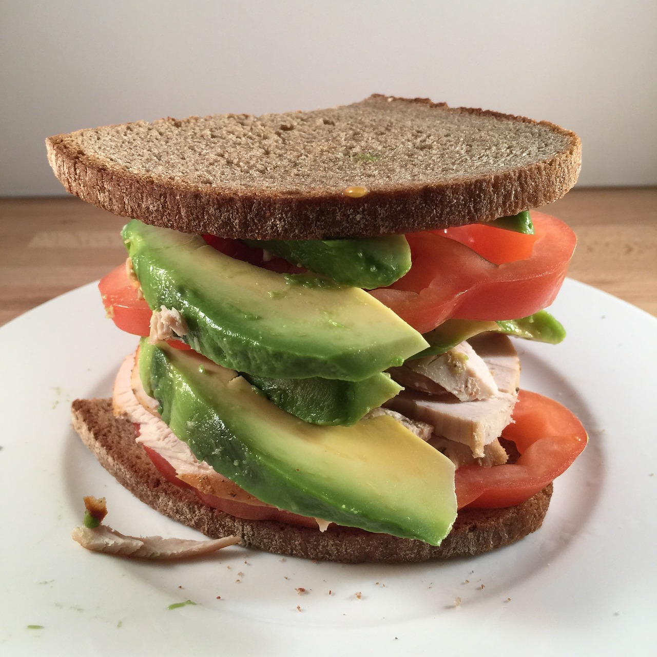 sandwich avocado tomato free photo