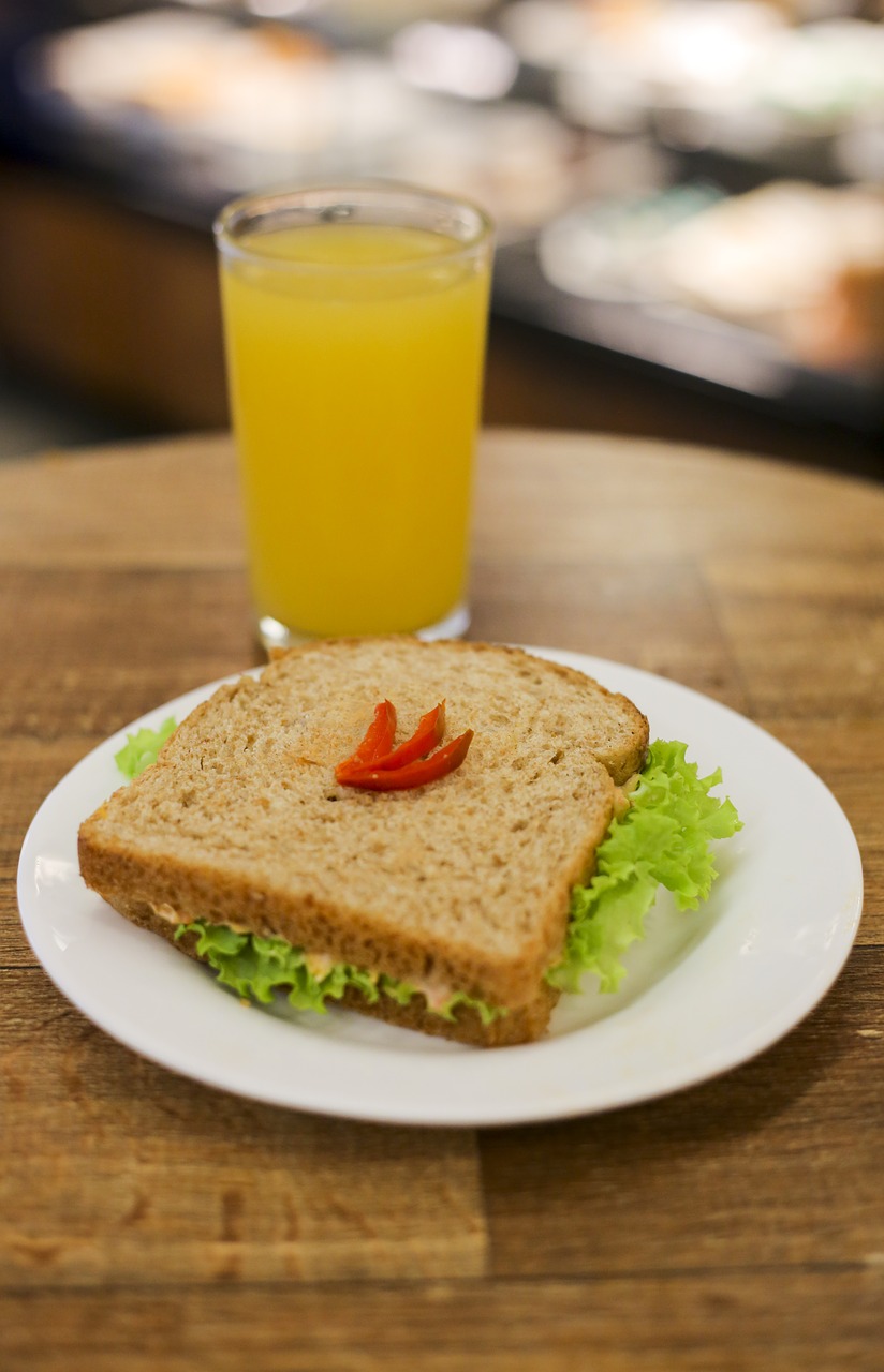 sandwich  juice  snack free photo