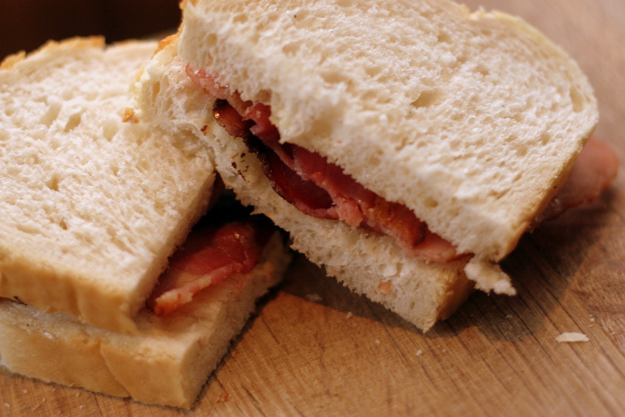 sandwich bacon bread free photo