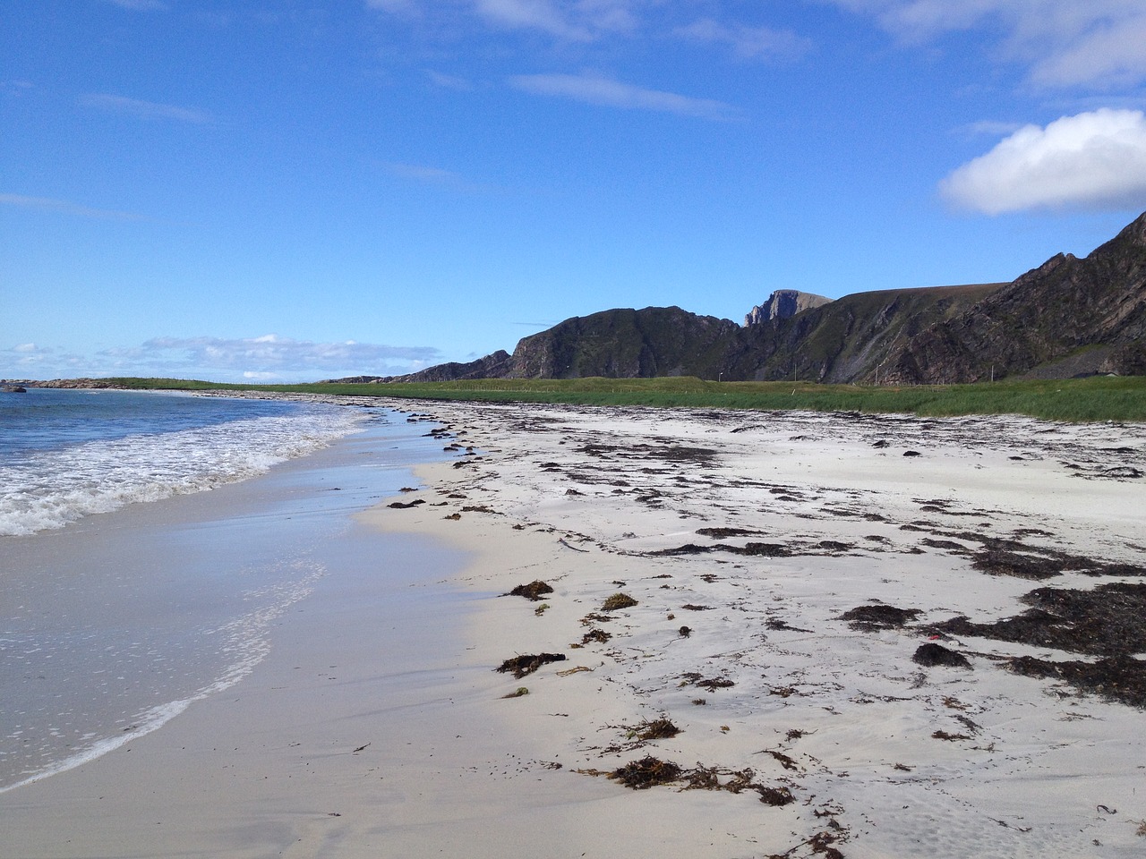 sandy beach beach sky free photo