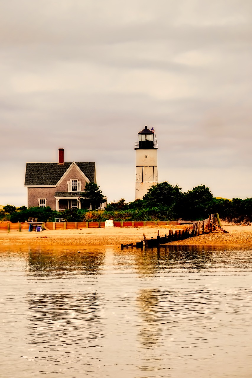 sandy neck massachusetts lighthouse free photo