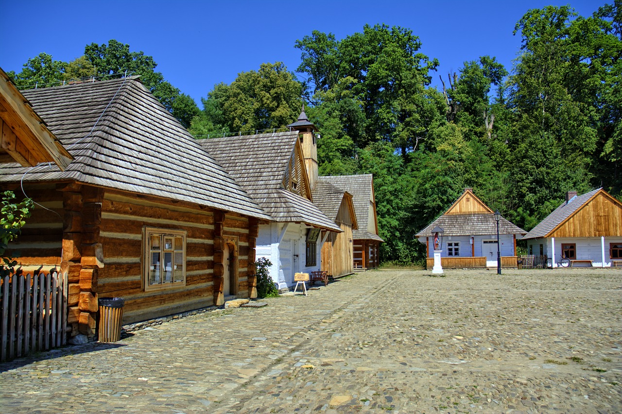 sanok open air museum rural cottage free photo