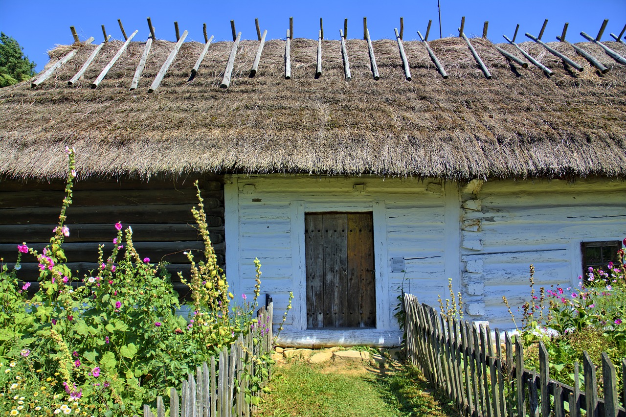 sanok open air museum rural cottage free photo