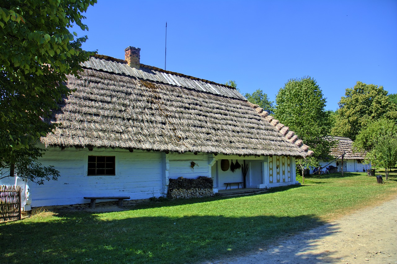 sanok open air museum rural cottage free photo