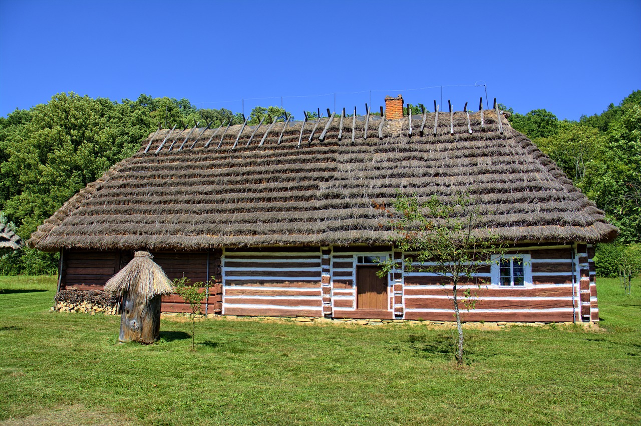 sanok open air museum rural cottage free photo