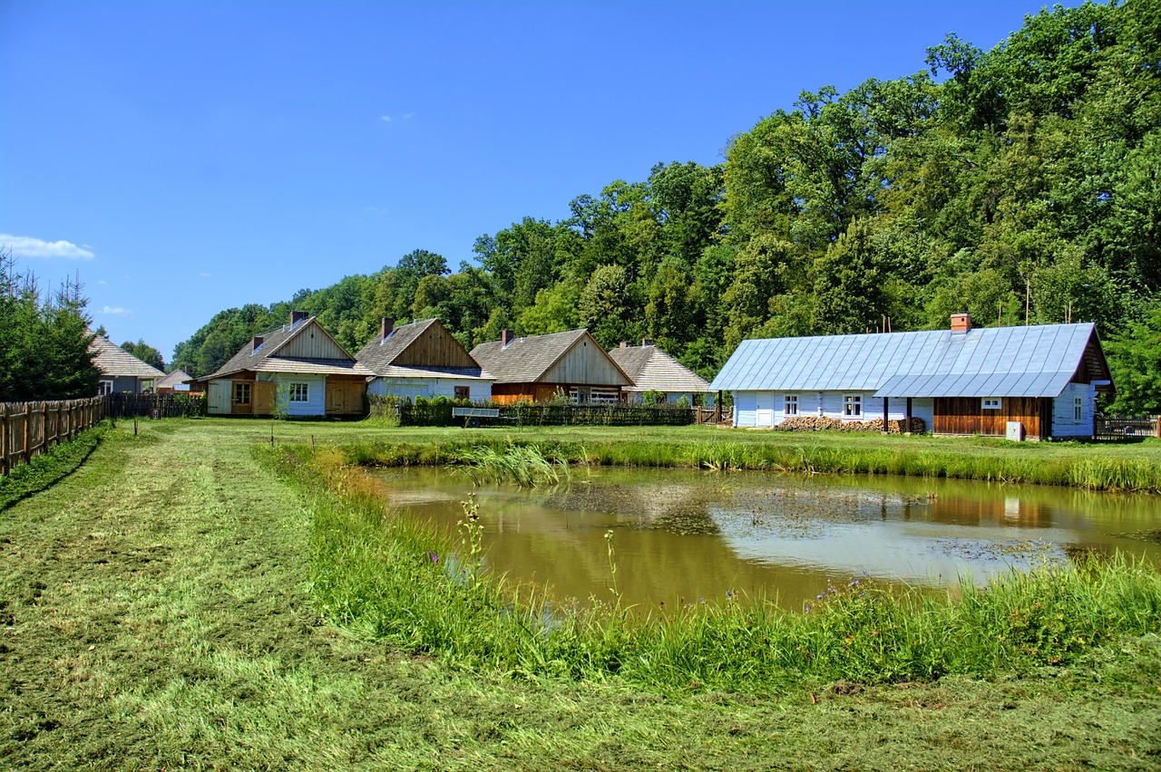 sanok open air museum rural cottage free photo