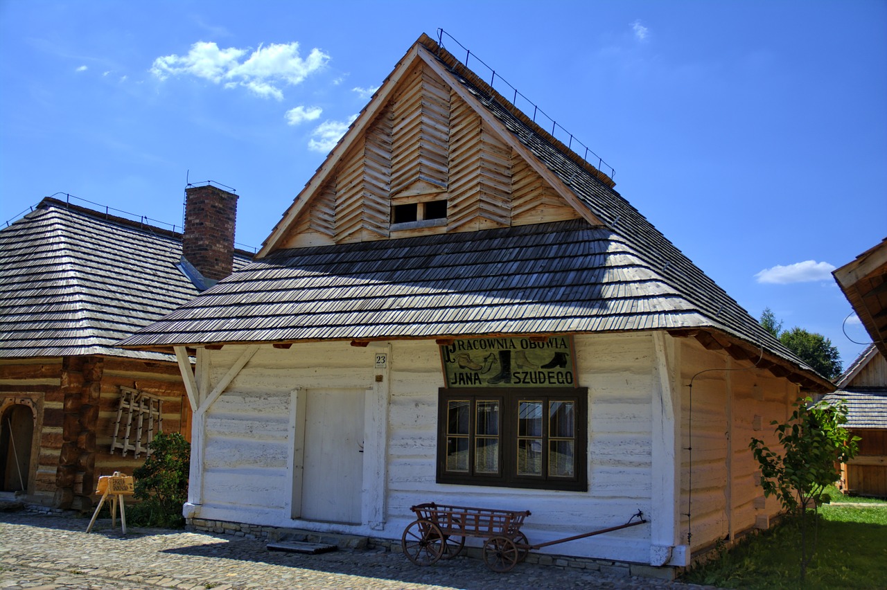 sanok open air museum rural cottage free photo