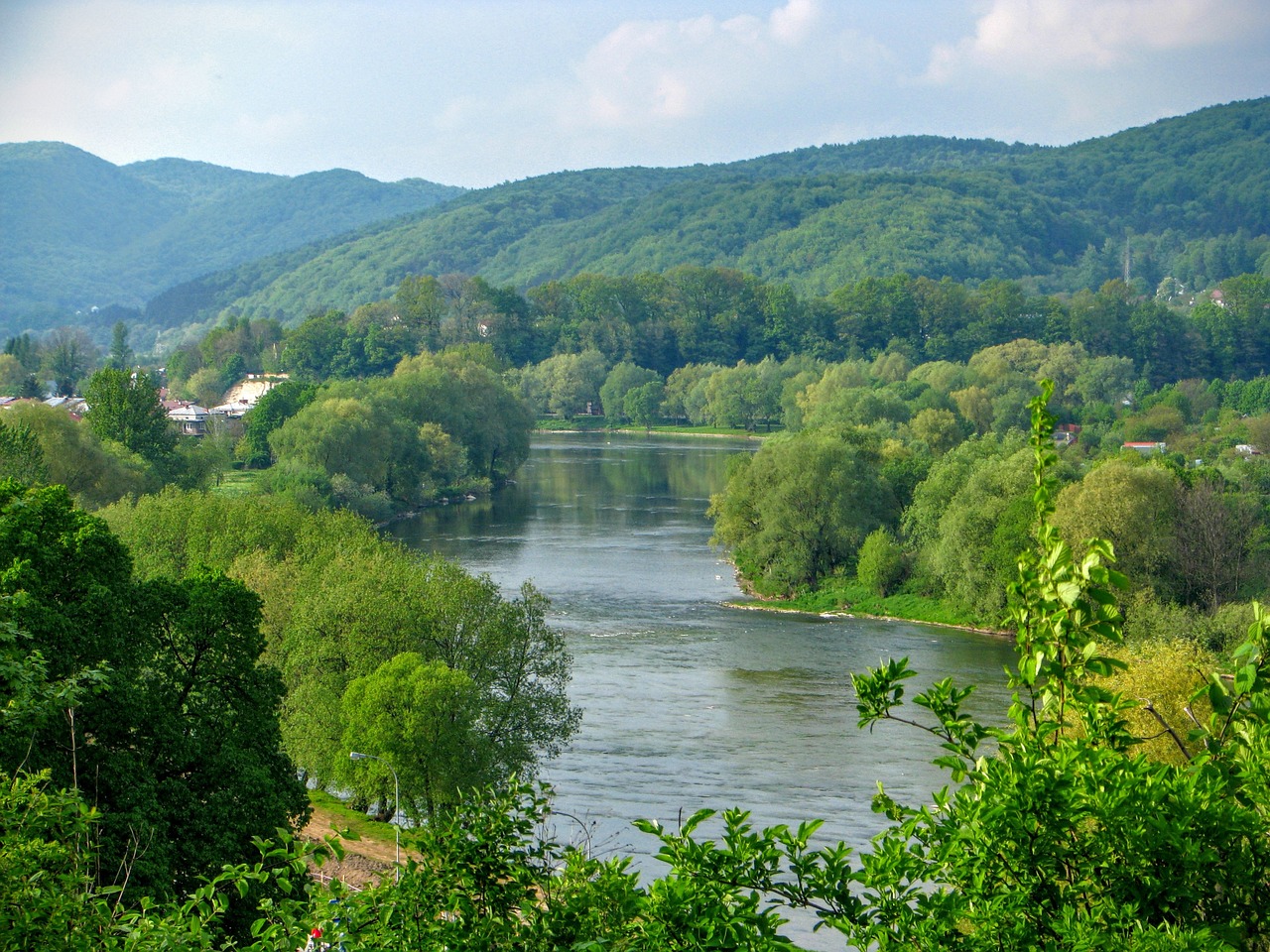 sanok san river free photo