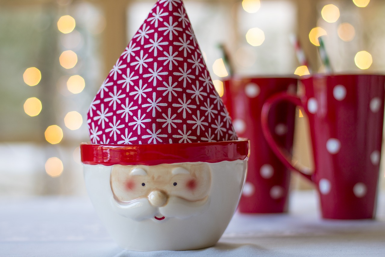 santa christmas coffee free photo