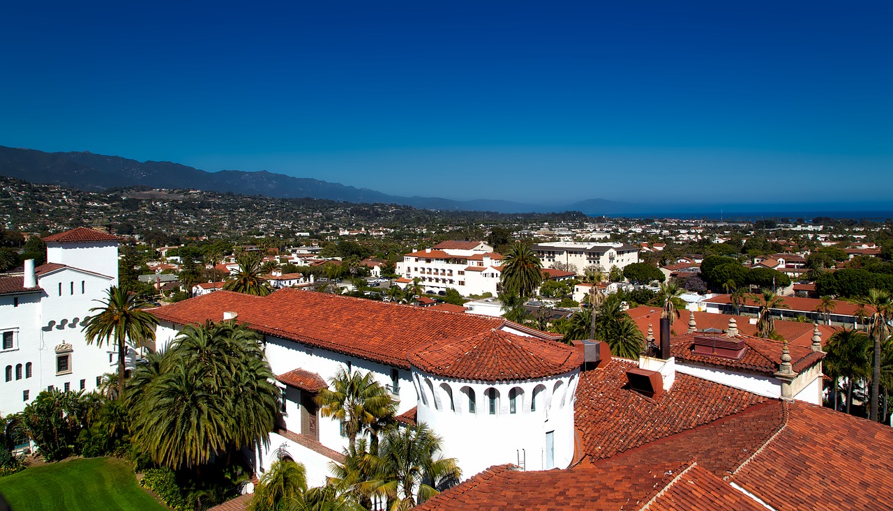 santa barbara california city free photo