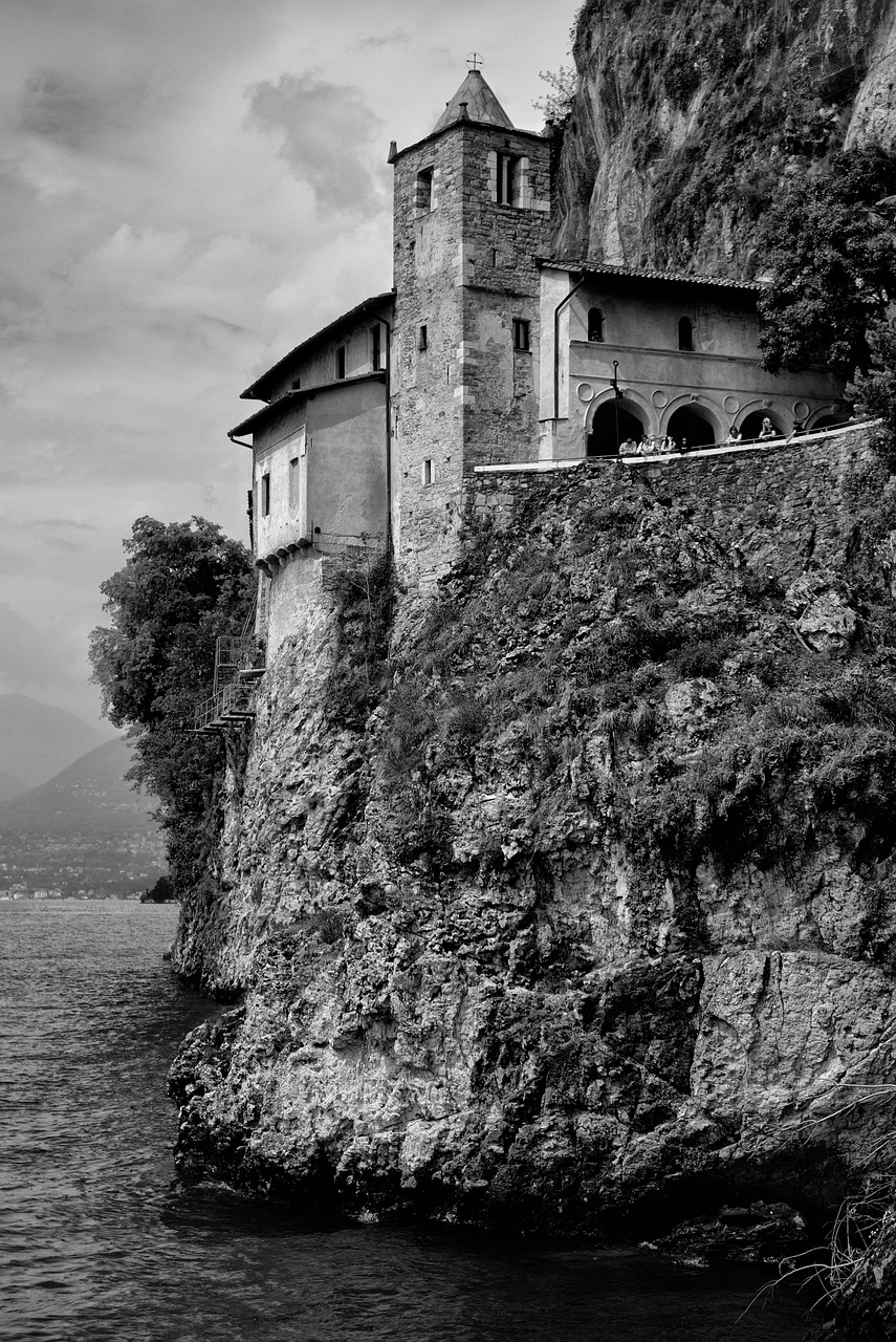 santa caterina  lake  monastery free photo