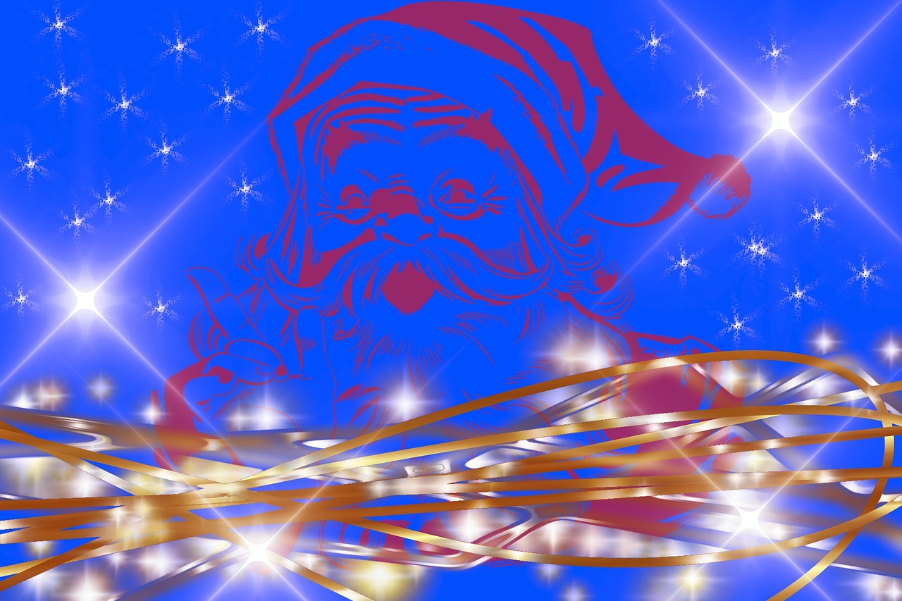 santa claus star christmas free photo