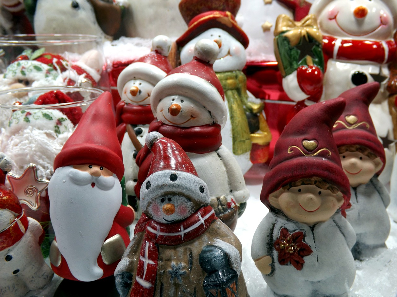 santa claus santa snowman free photo