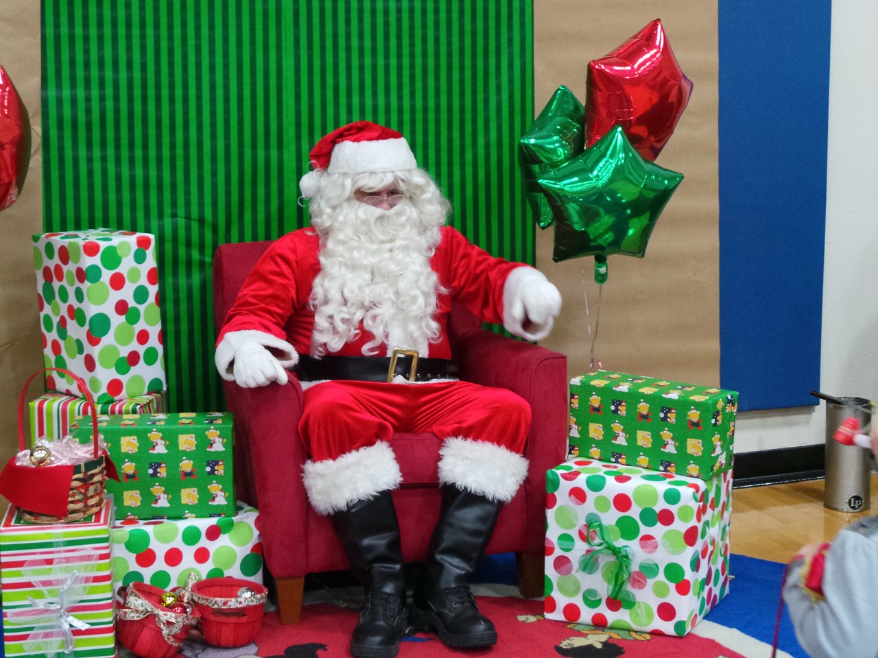 santa claus christmas gifts free photo