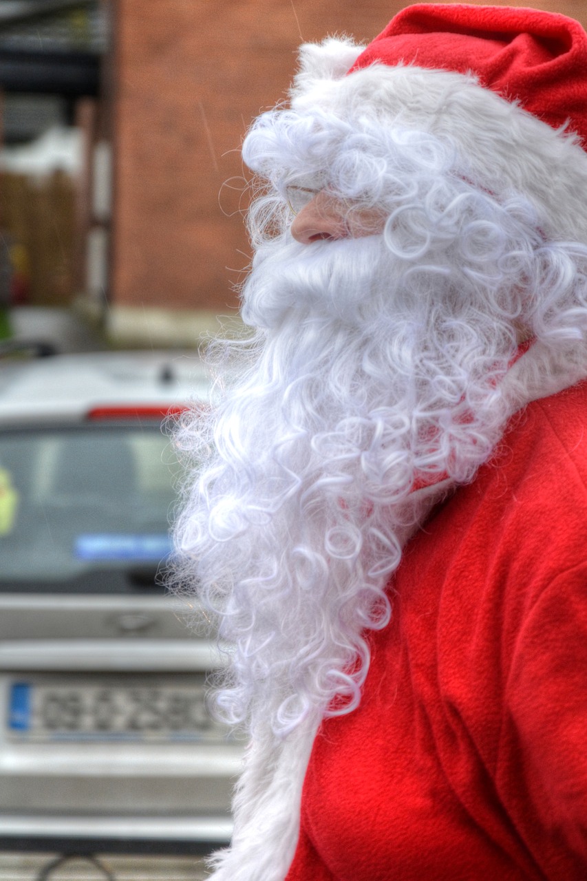 santa clause presents red jacket free photo