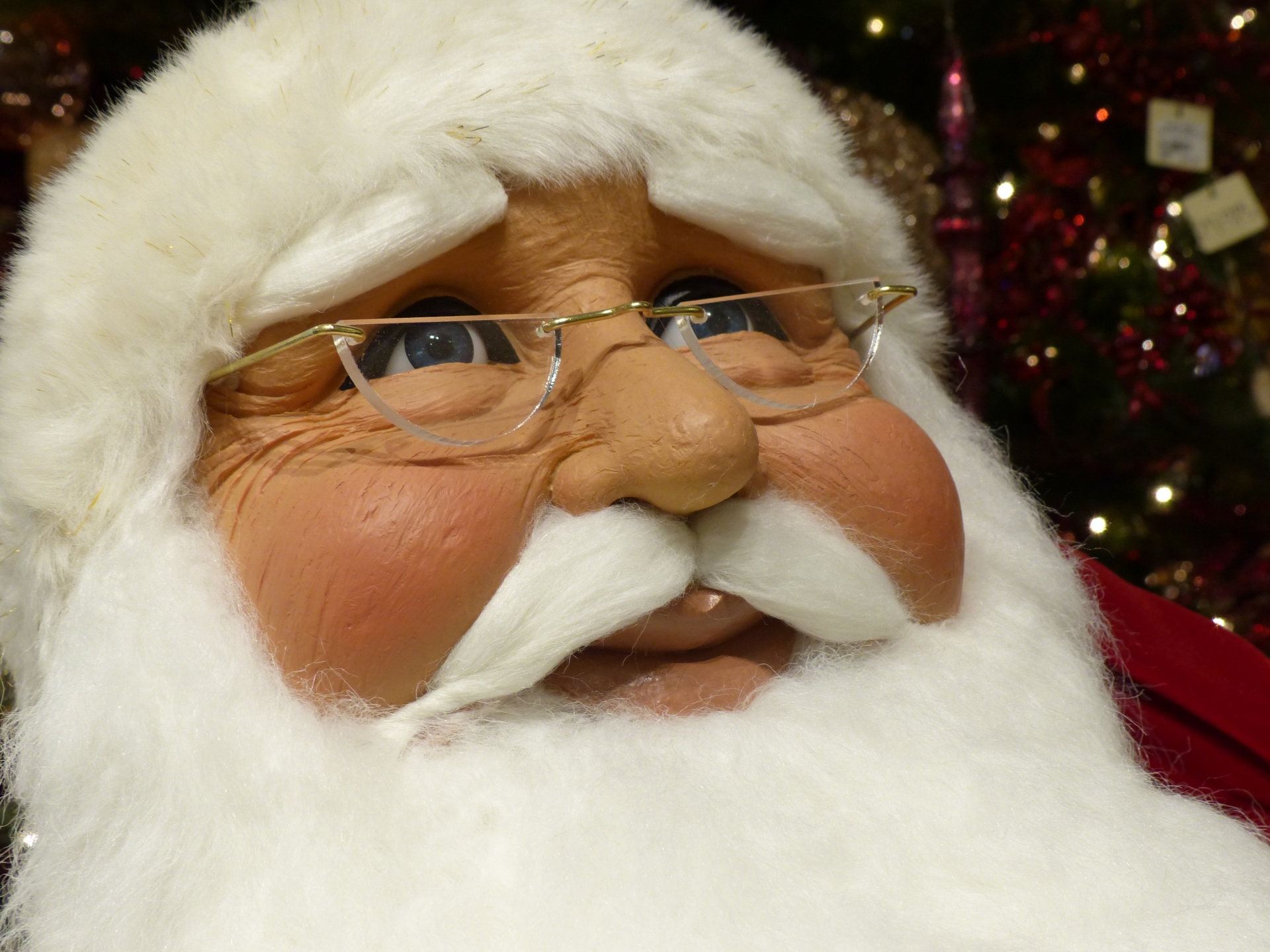 santa face close free photo