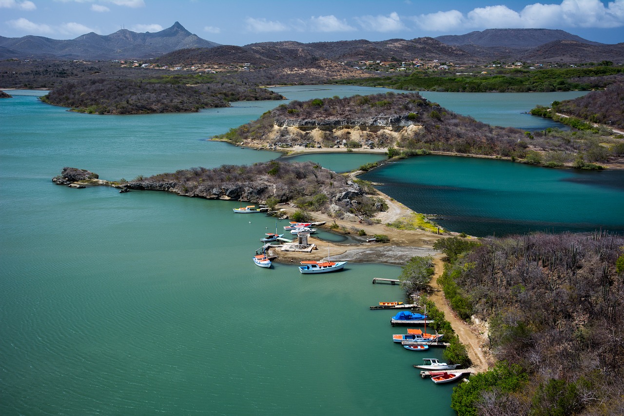 santa martha bay curacao caribbean free photo