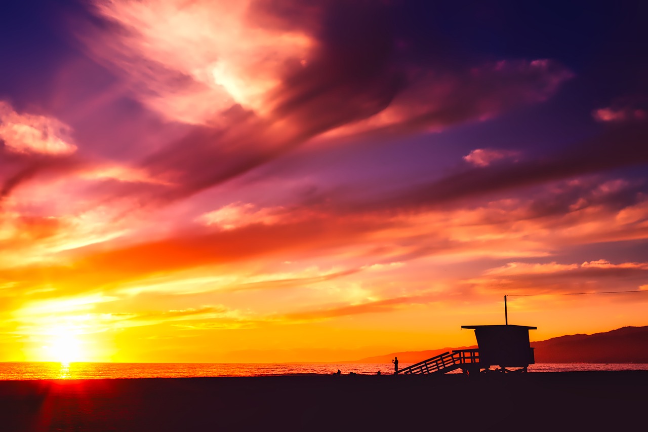 santa monica california sea free photo