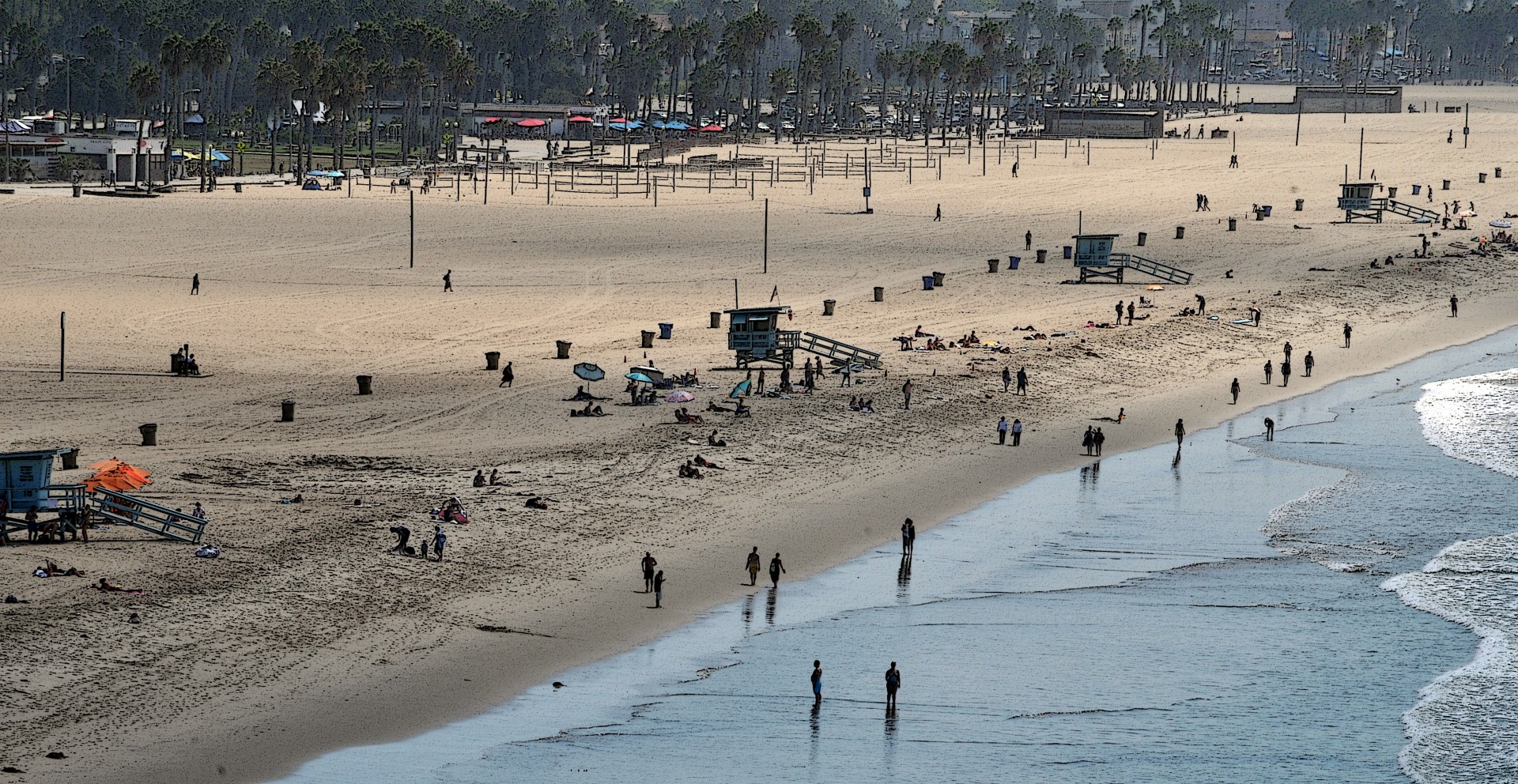 santa monica california beach free photo